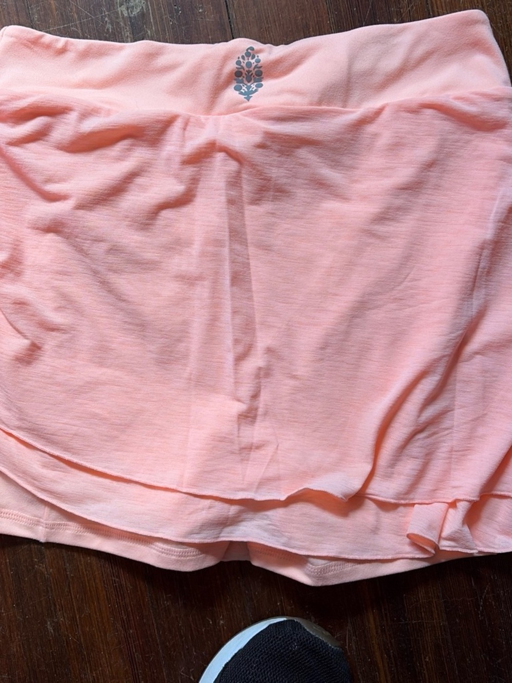 Free People Pale Pink Athletic Wrap Mini Skort